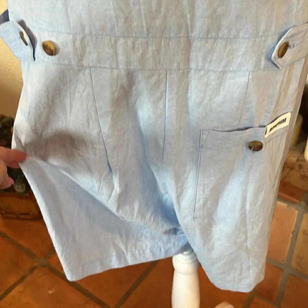 ROMPHIM LIGHT BLUE CHAMBRAY ROMPER, L! - Picture 10 of 15